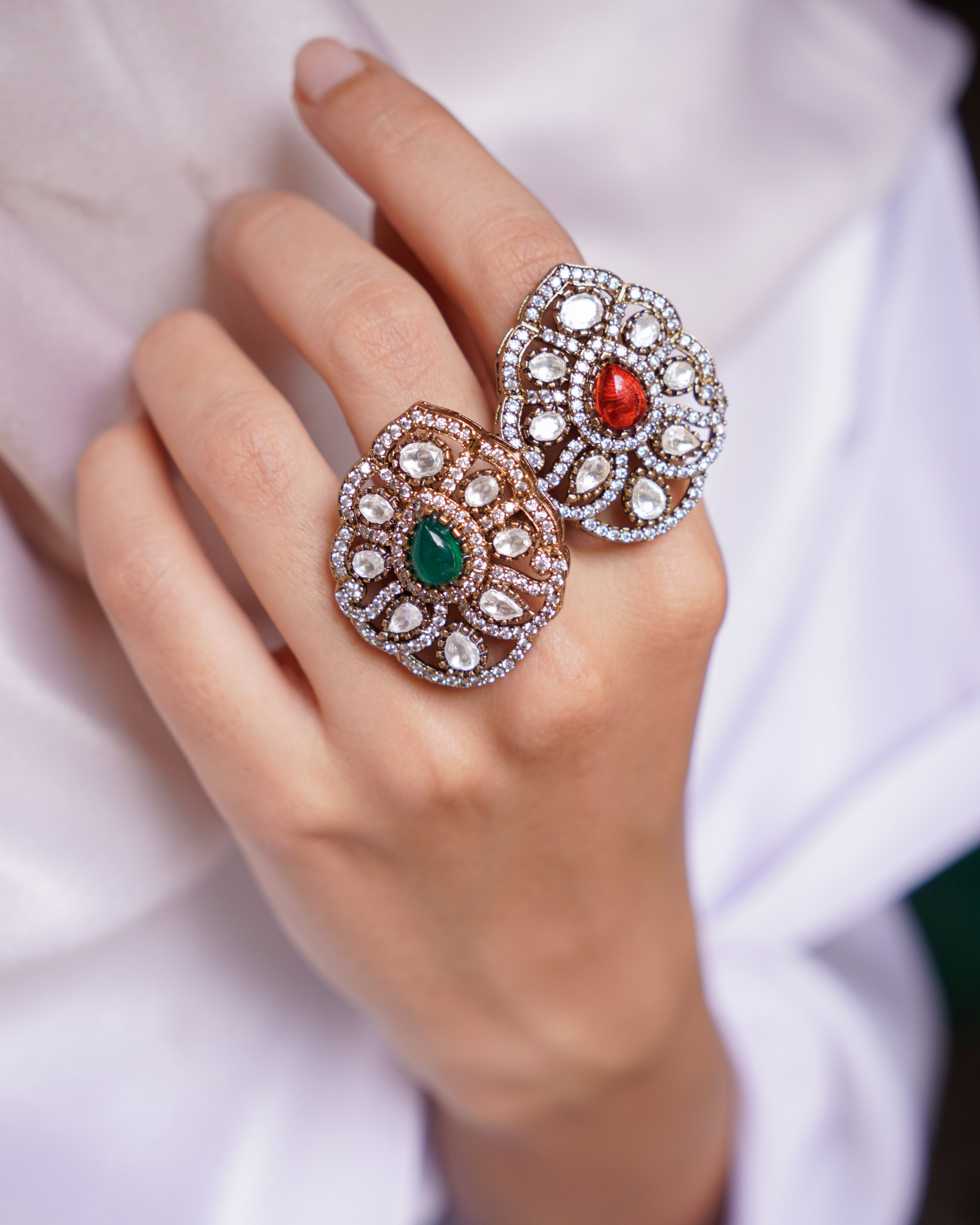 ZIKHIN- Maharani's grace Rings