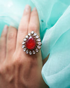 ZIKHIN- Majestic Charm Ornate Adjustable Rings