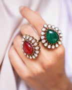 ZIKHIN- Majestic Charm Ornate Adjustable Rings