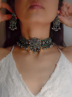 Anassa- Floral Devi Choker Necklace Set