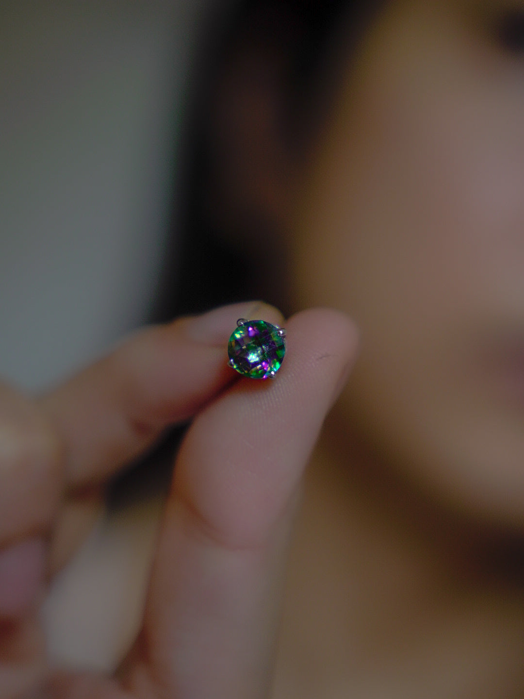 ARTEMIS- Mystic topaz Earrings In 925 silver