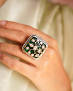 ZIKHIN-Royal Grandeur Kundan Rings