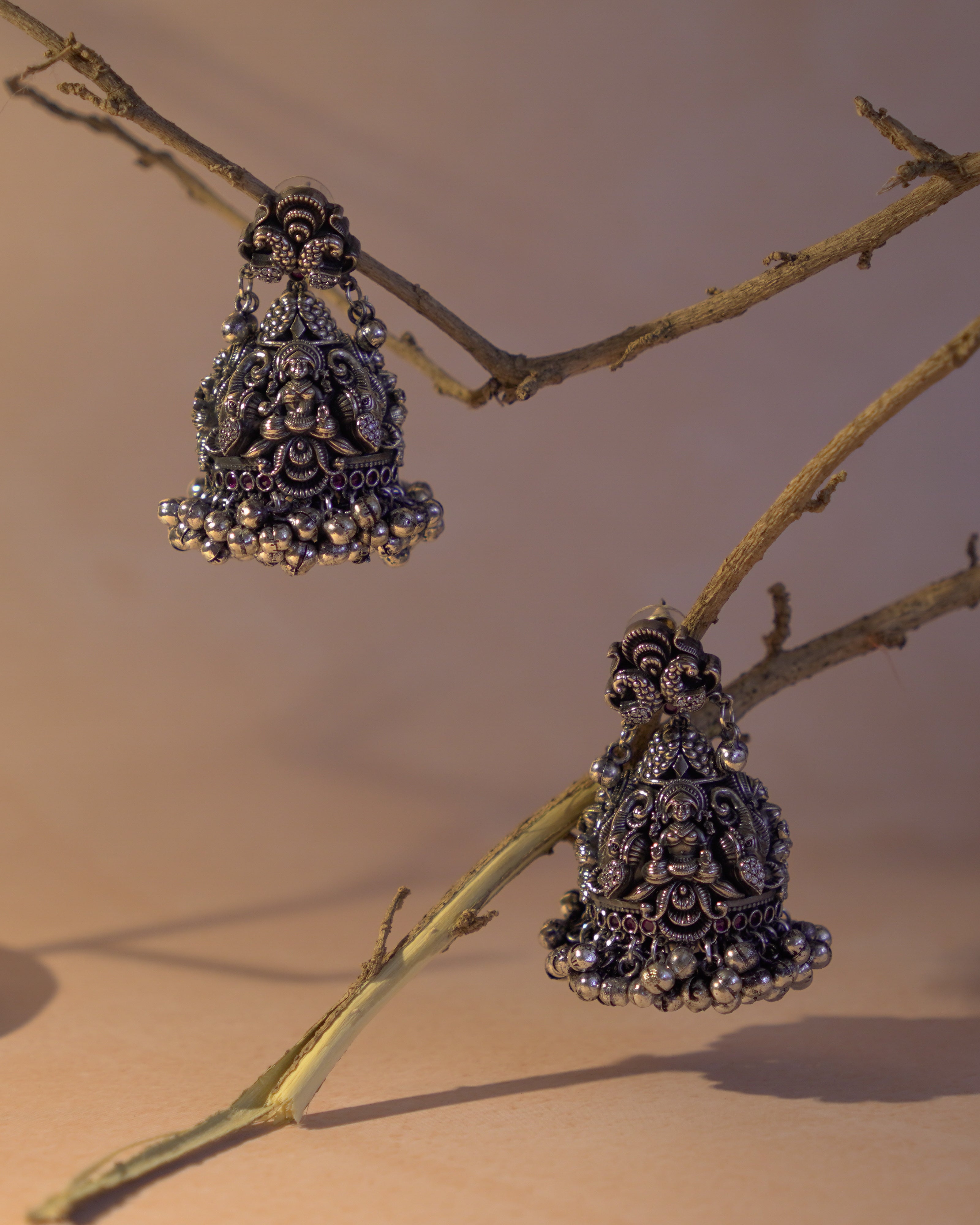 Anassa-Stunning Goddess Jhumka Earrings