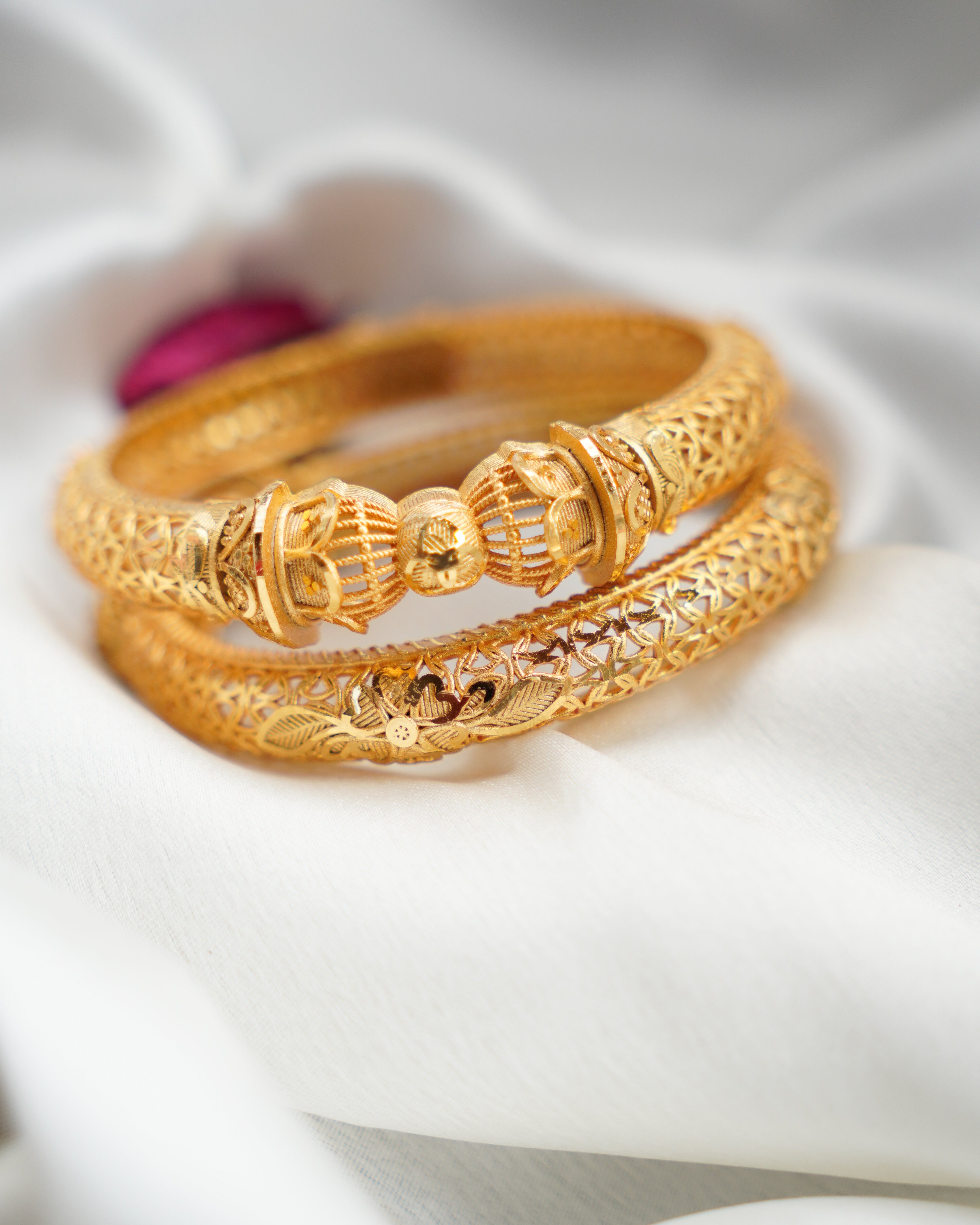 0RO-Rajwar Gold Plated Bangles