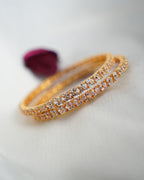 ORO- Beautiful AD Gold Plated Bangles