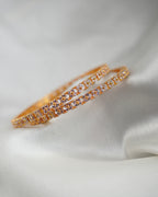 ORO- Beautiful AD Gold Plated Bangles