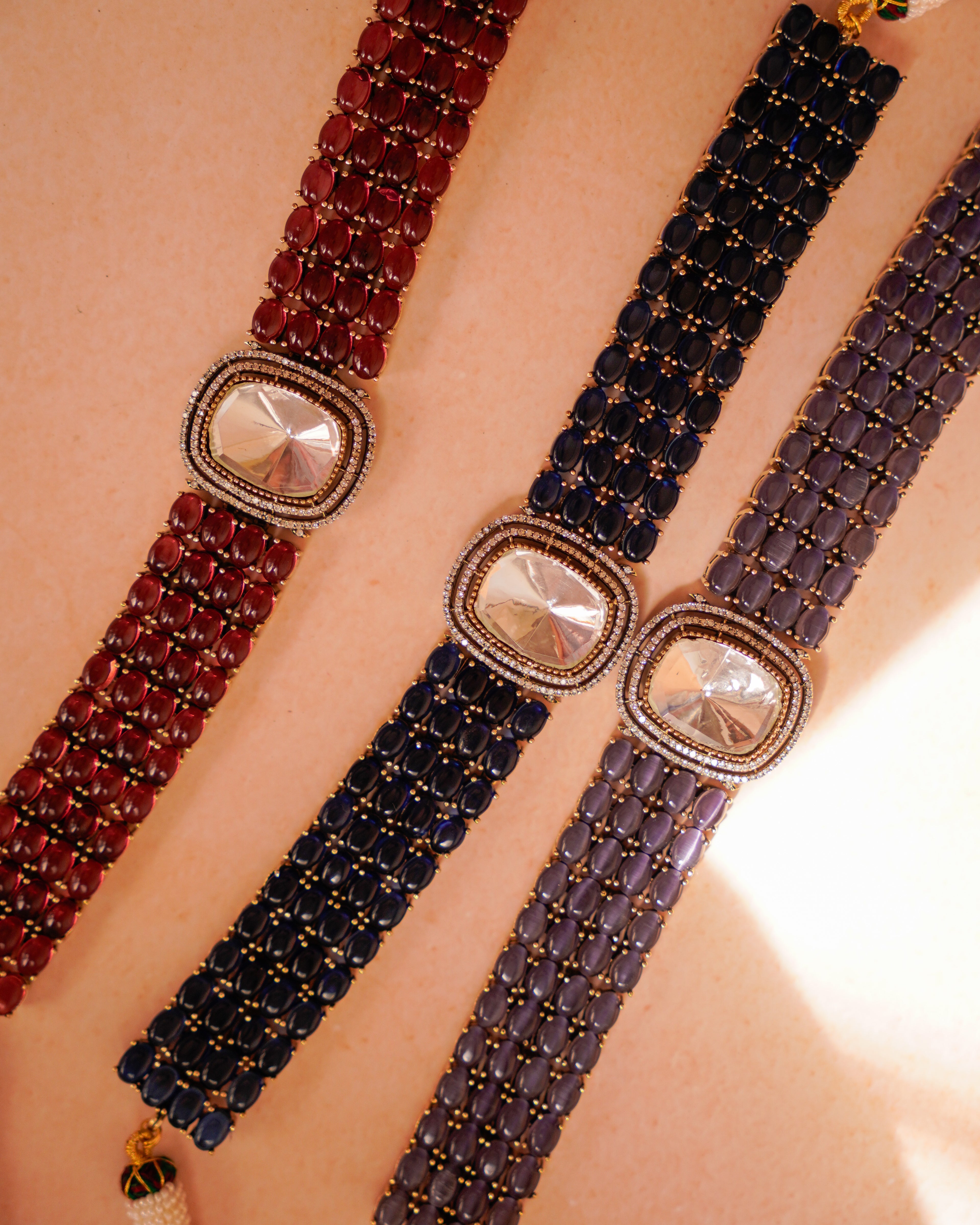 ZIKHIN- Elegant Diva Choker Necklace With Matching Earrings