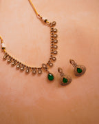 ZIKHIN- Regal Splendor Emerald and Diamond Necklace Set