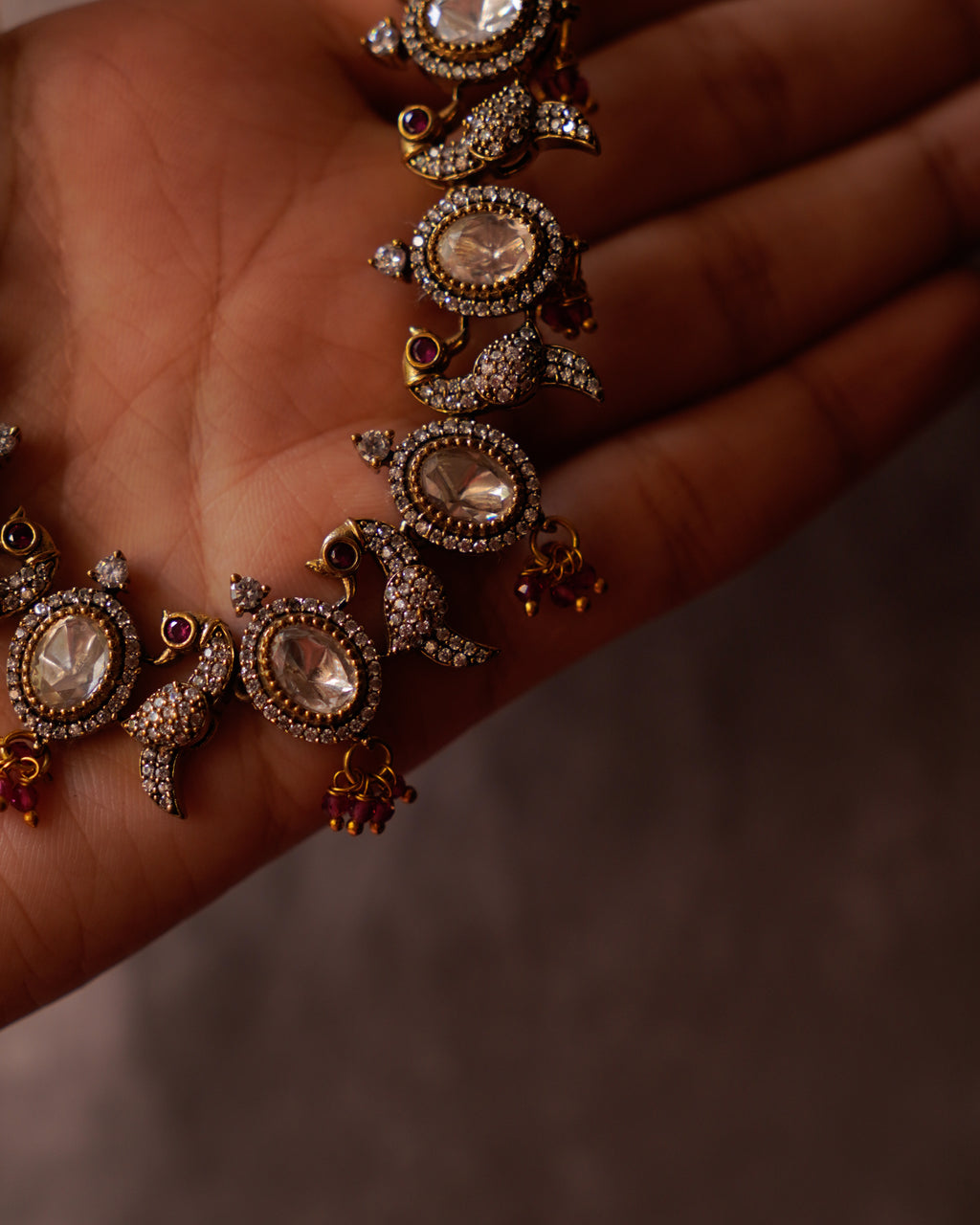ZIKHIN- Peacock Motif Necklace