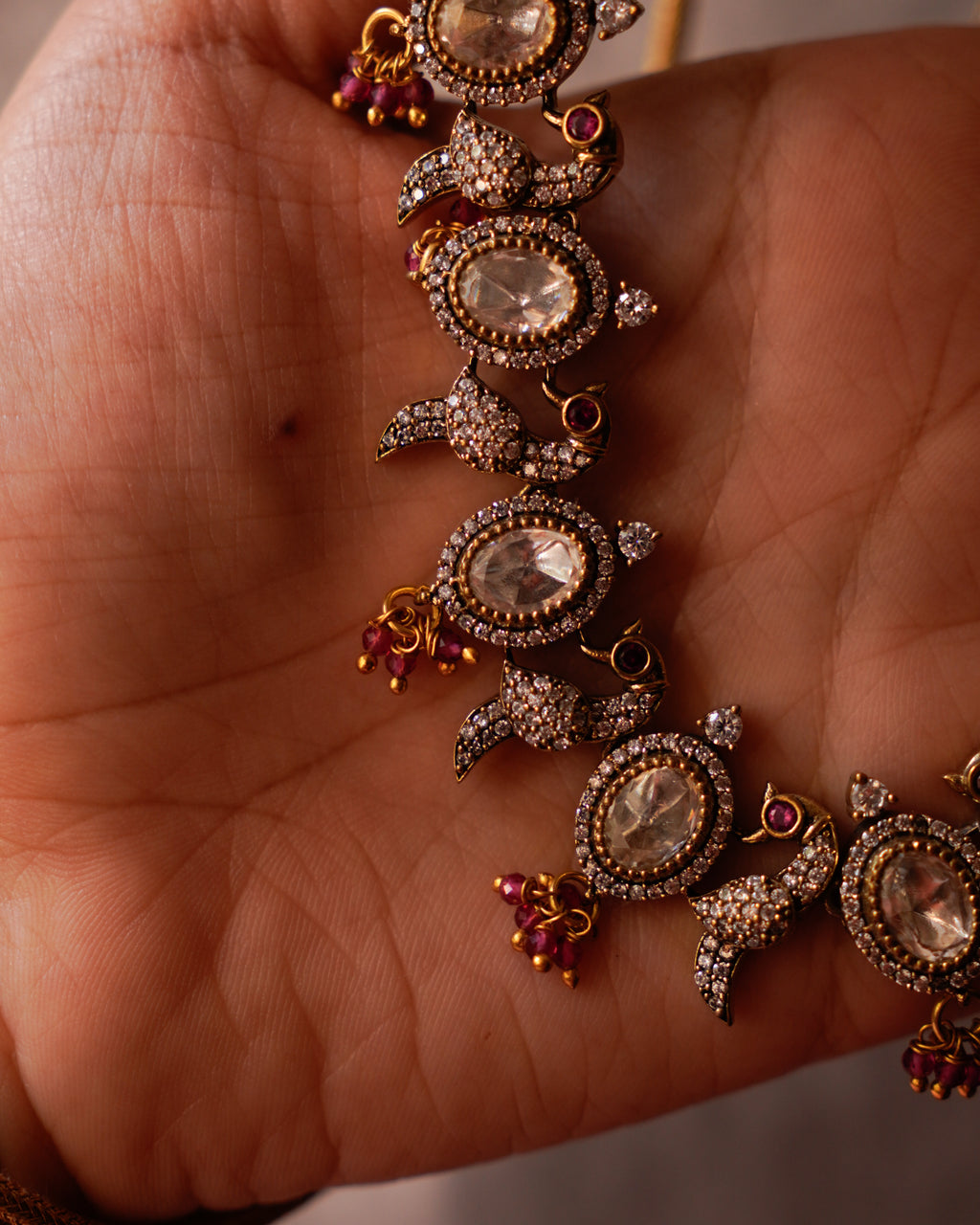 ZIKHIN- Peacock Motif Necklace