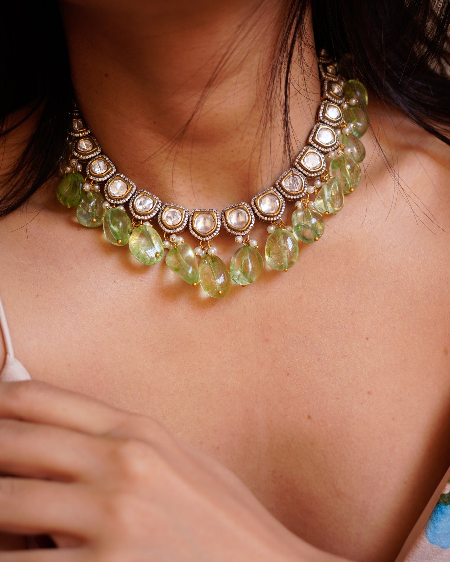 ZIKHIN- Exquisite Jewelry Set with Beads and Pearls