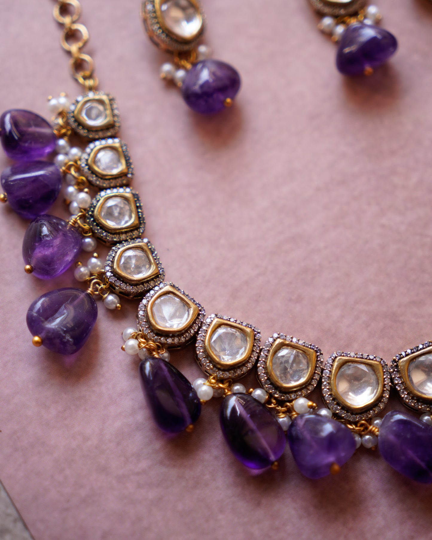 ZIKHIN- Exquisite Jewelry Set with Beads and Pearls