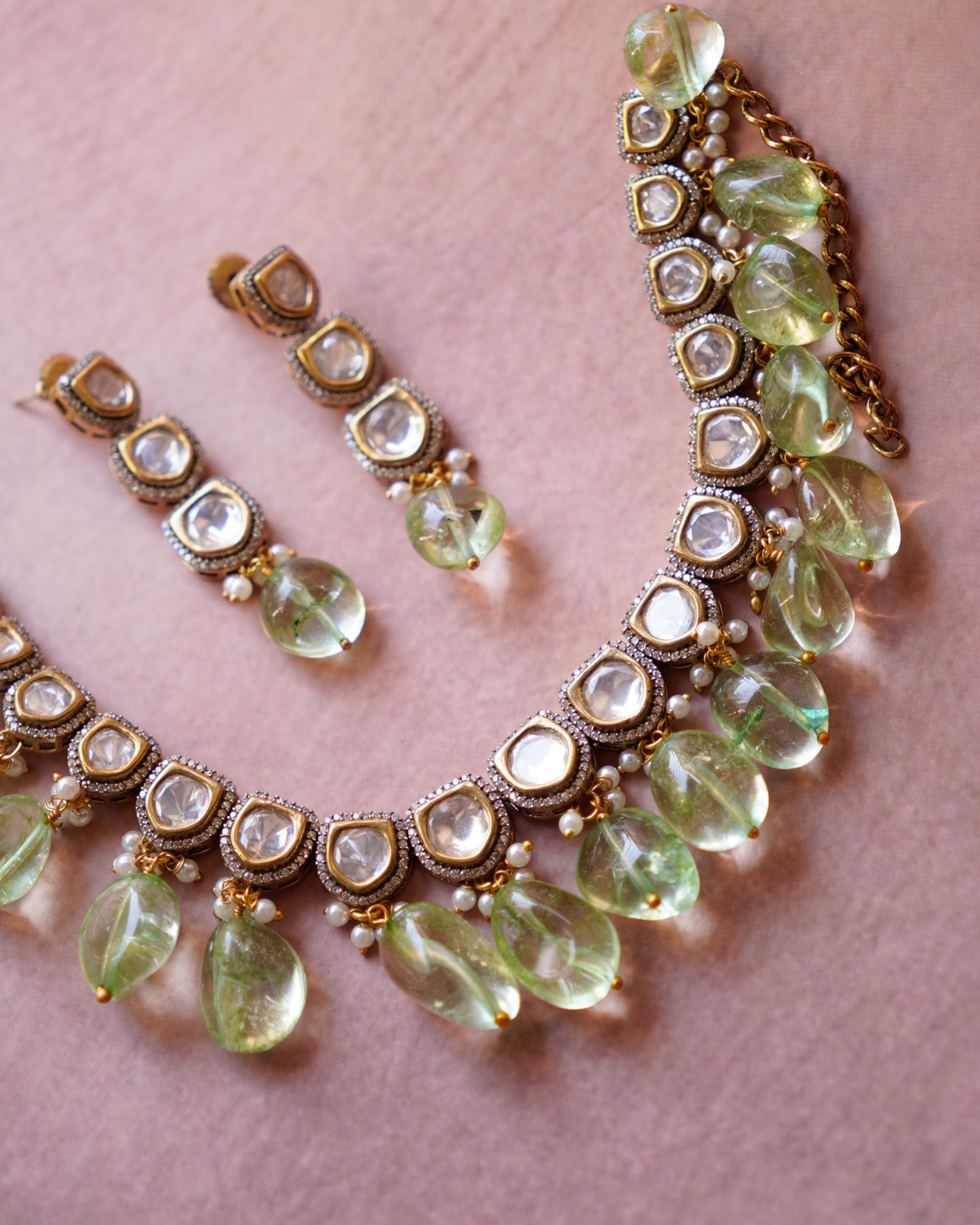 ZIKHIN- Exquisite Jewelry Set with Beads and Pearls