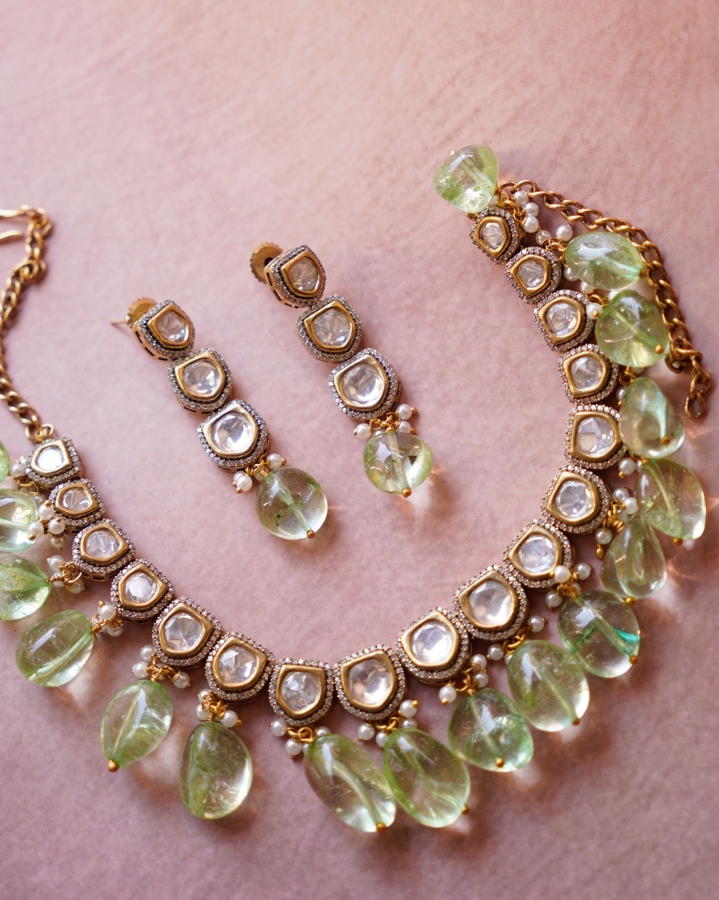 ZIKHIN- Exquisite Jewelry Set with Beads and Pearls