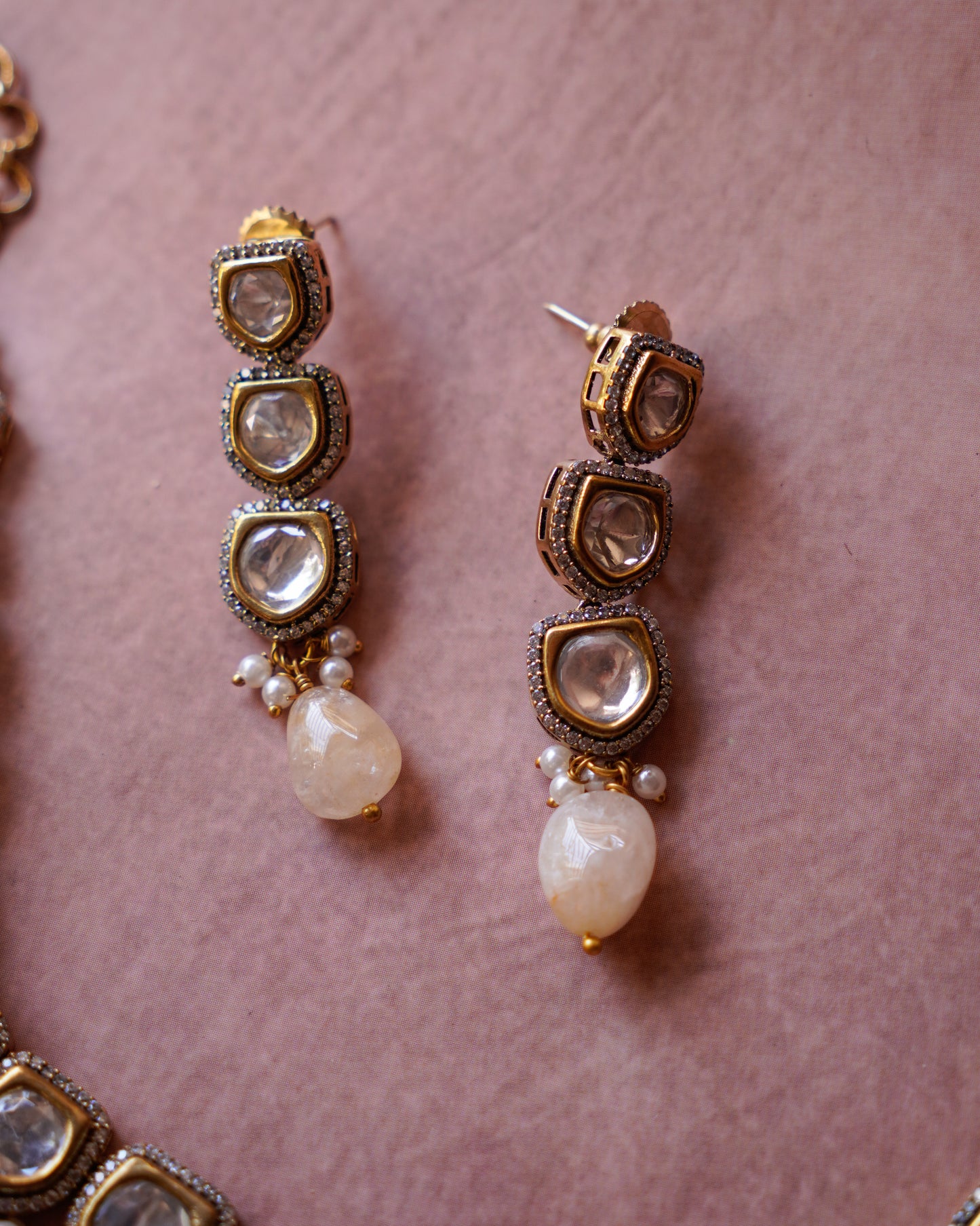 ZIKHIN- Exquisite Jewelry Set with Beads and Pearls