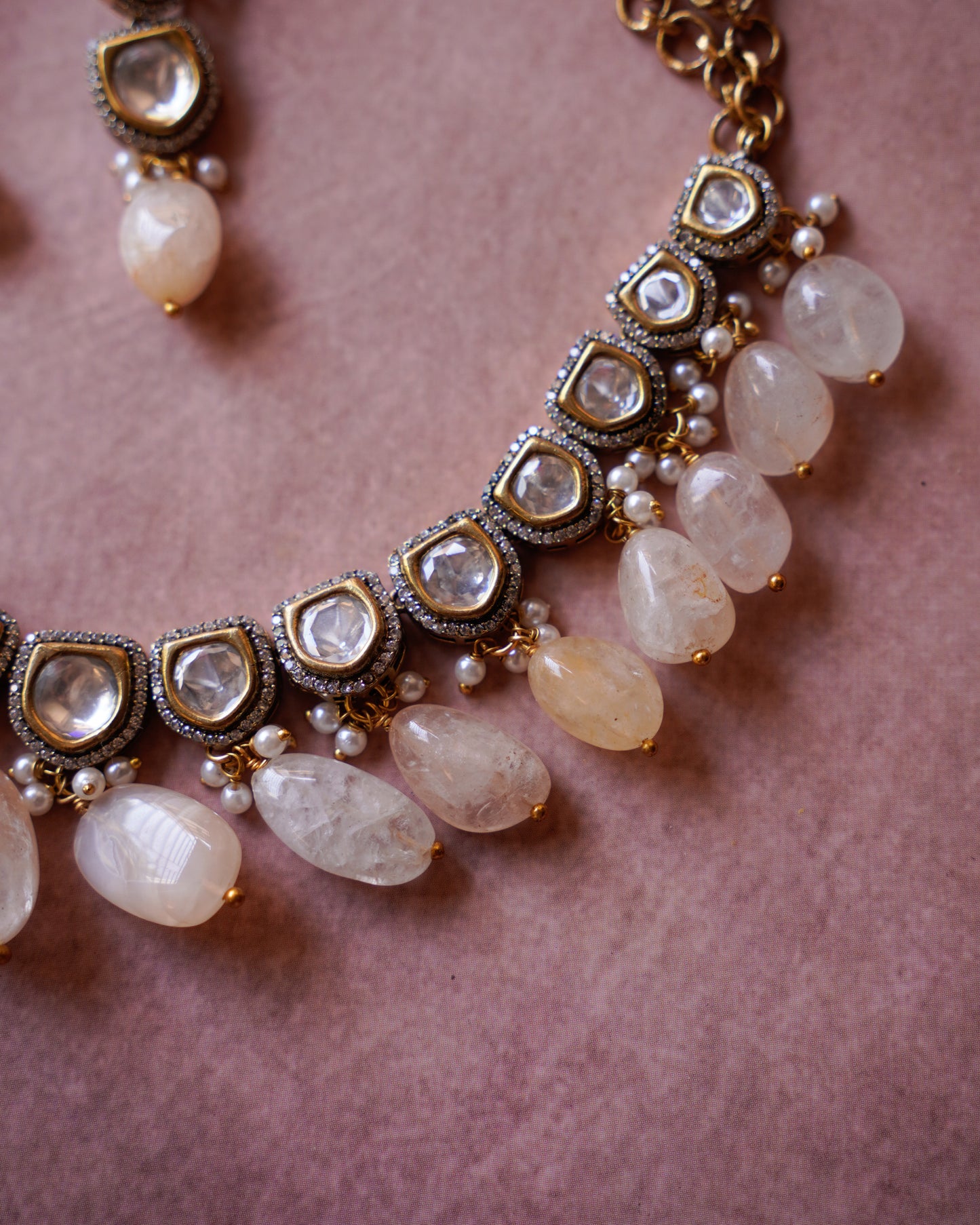 ZIKHIN- Exquisite Jewelry Set with Beads and Pearls