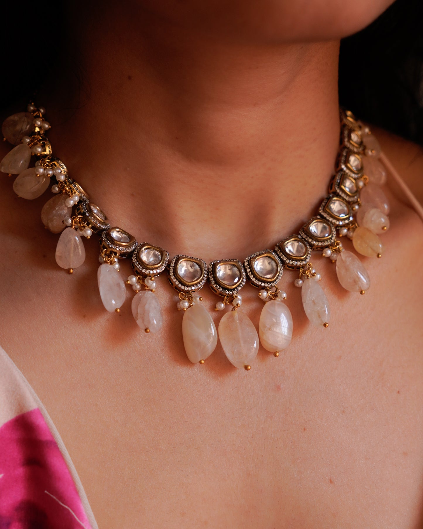 ZIKHIN- Exquisite Jewelry Set with Beads and Pearls