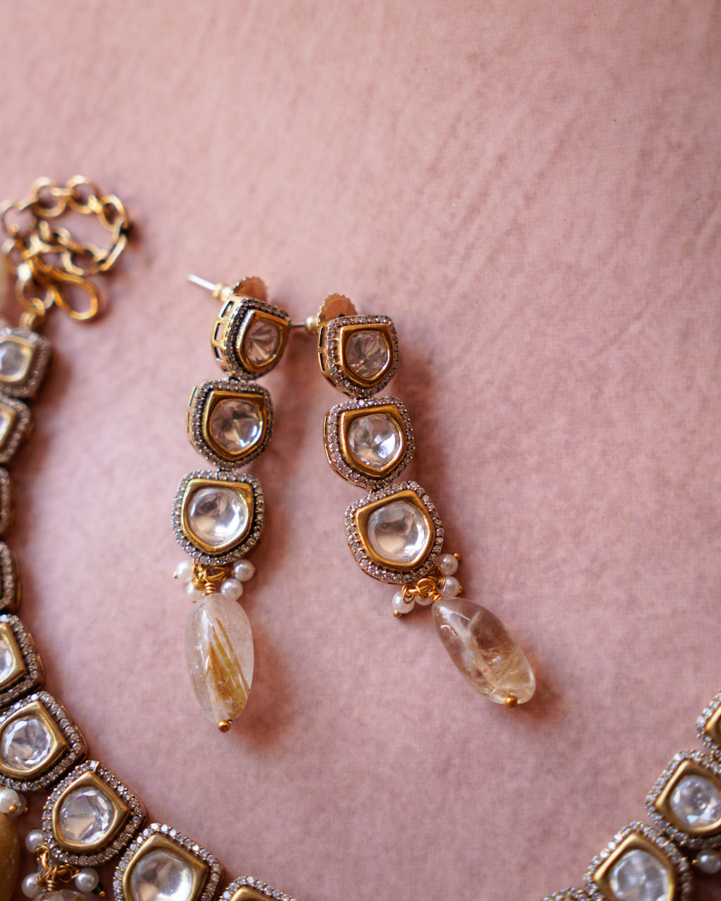 ZIKHIN- Exquisite Jewelry Set with Beads and Pearls