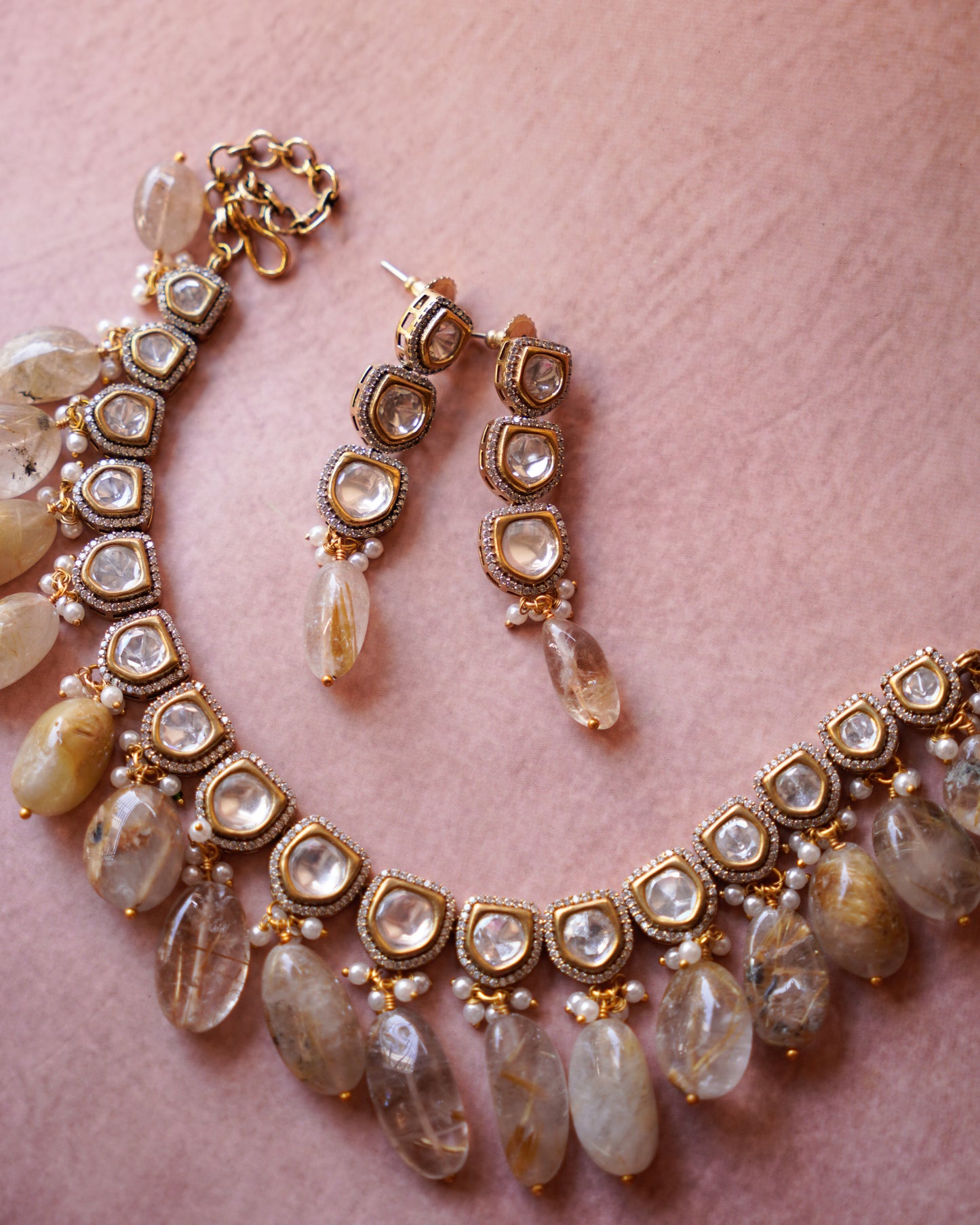 ZIKHIN- Exquisite Jewelry Set with Beads and Pearls