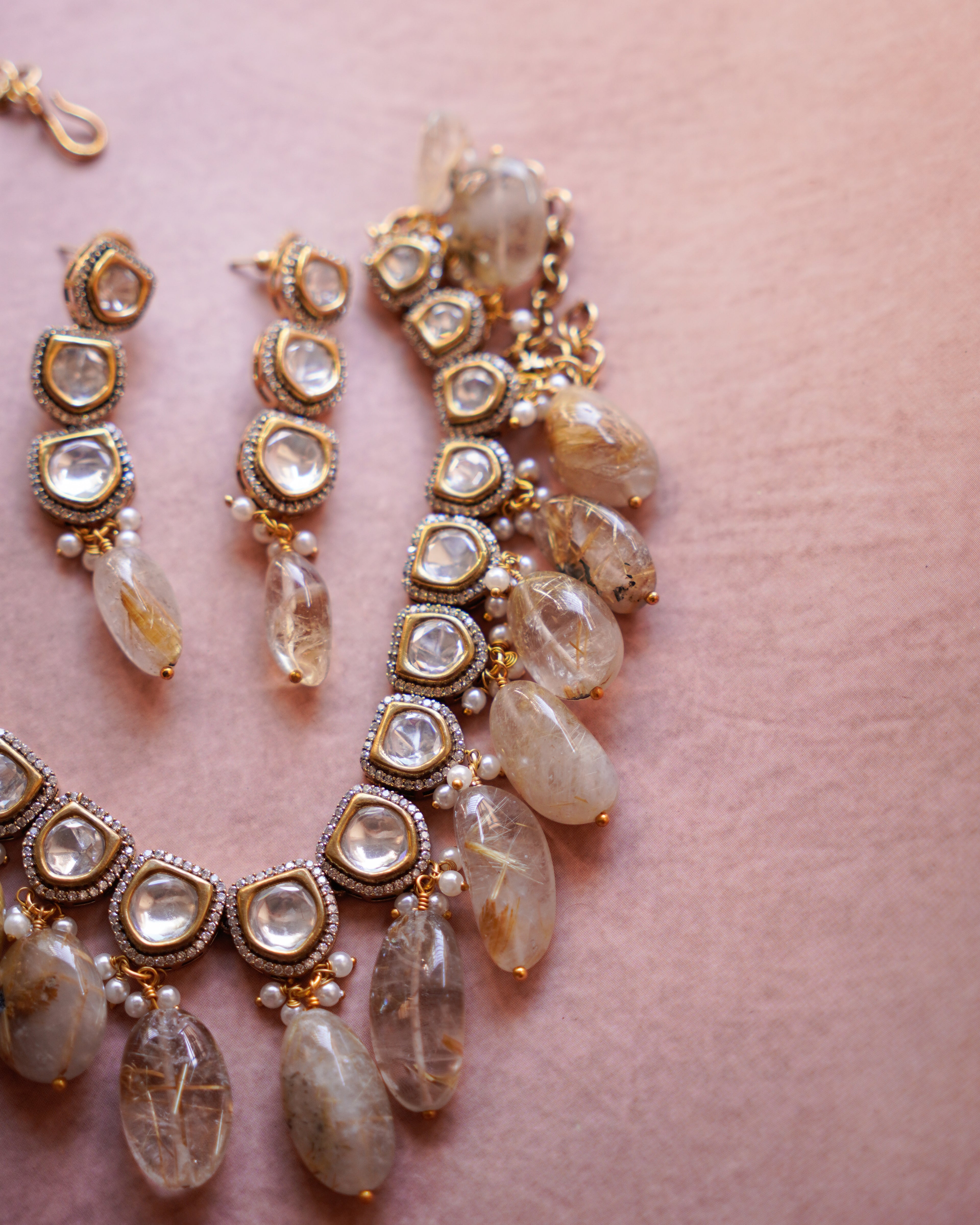 ZIKHIN- Exquisite Jewelry Set with Beads and Pearls