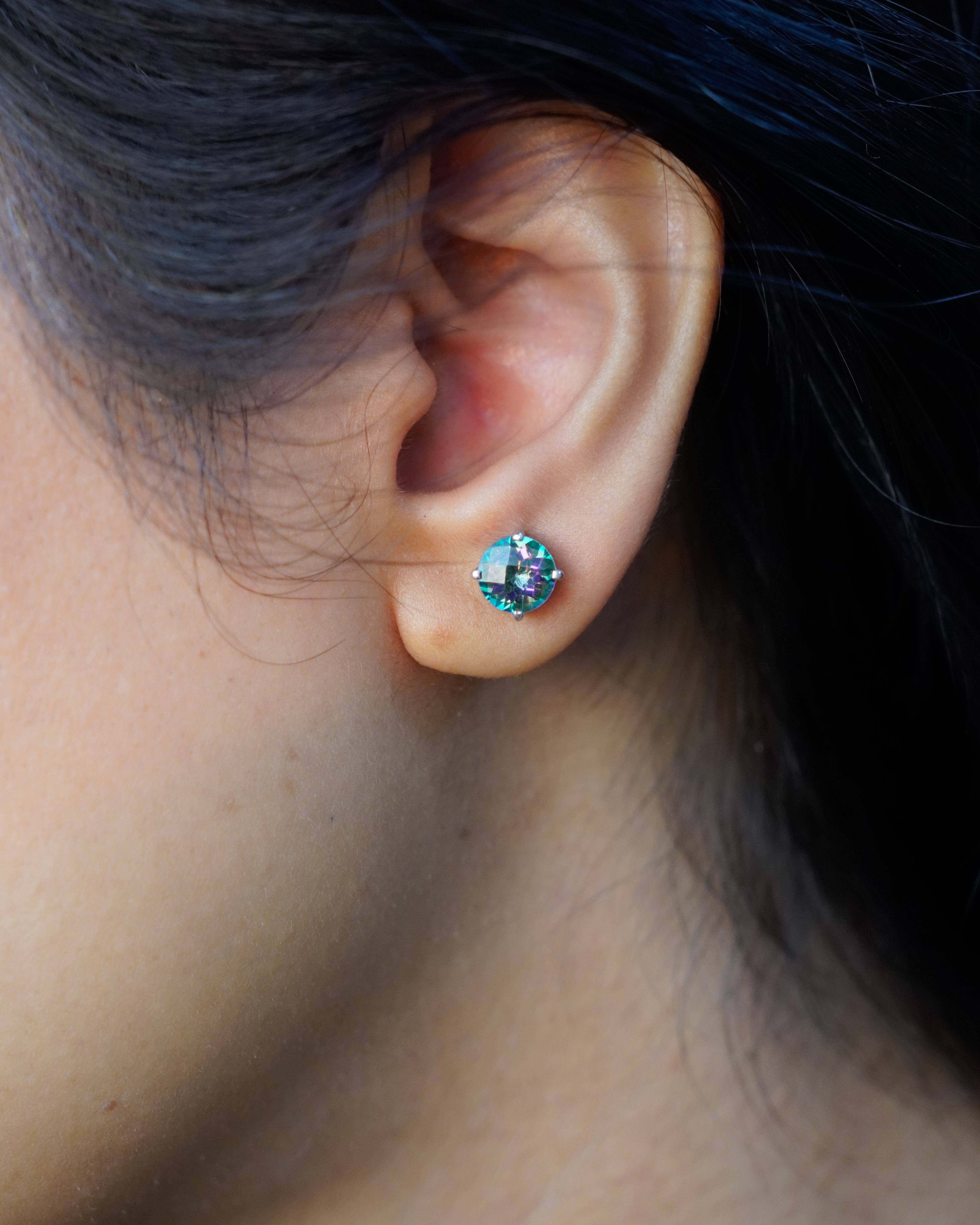ARTEMIS- Mystic topaz Earrings In 925 silver