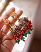 ZIKHIN- Beautiful Palki Stonework Kundan Choker Set