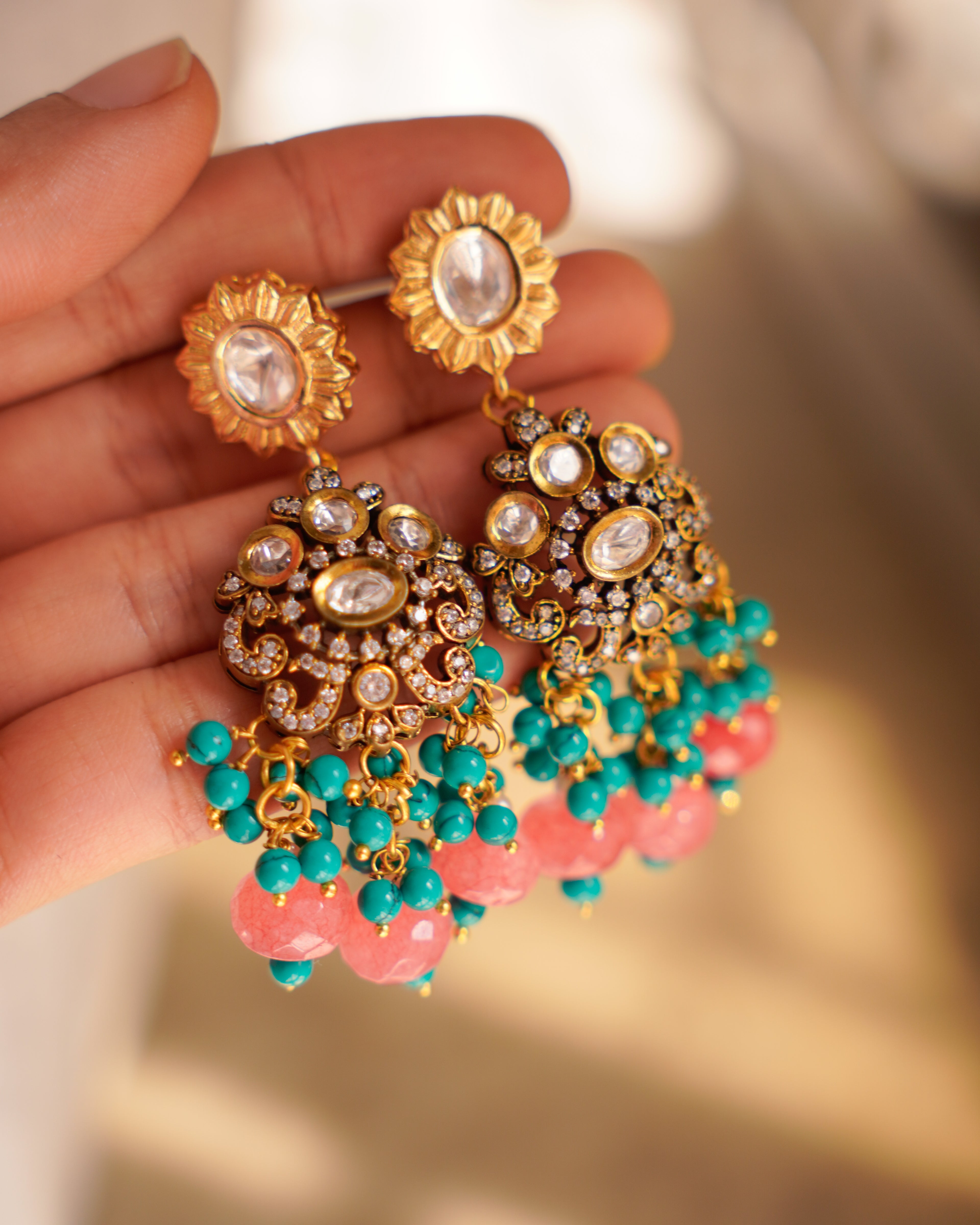 ZIKHIN- Beautiful Palki Stonework Kundan Choker Set