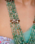 ZIKHIN - Divine Victorian Kundan Pendant Necklace set with Quartz Stones