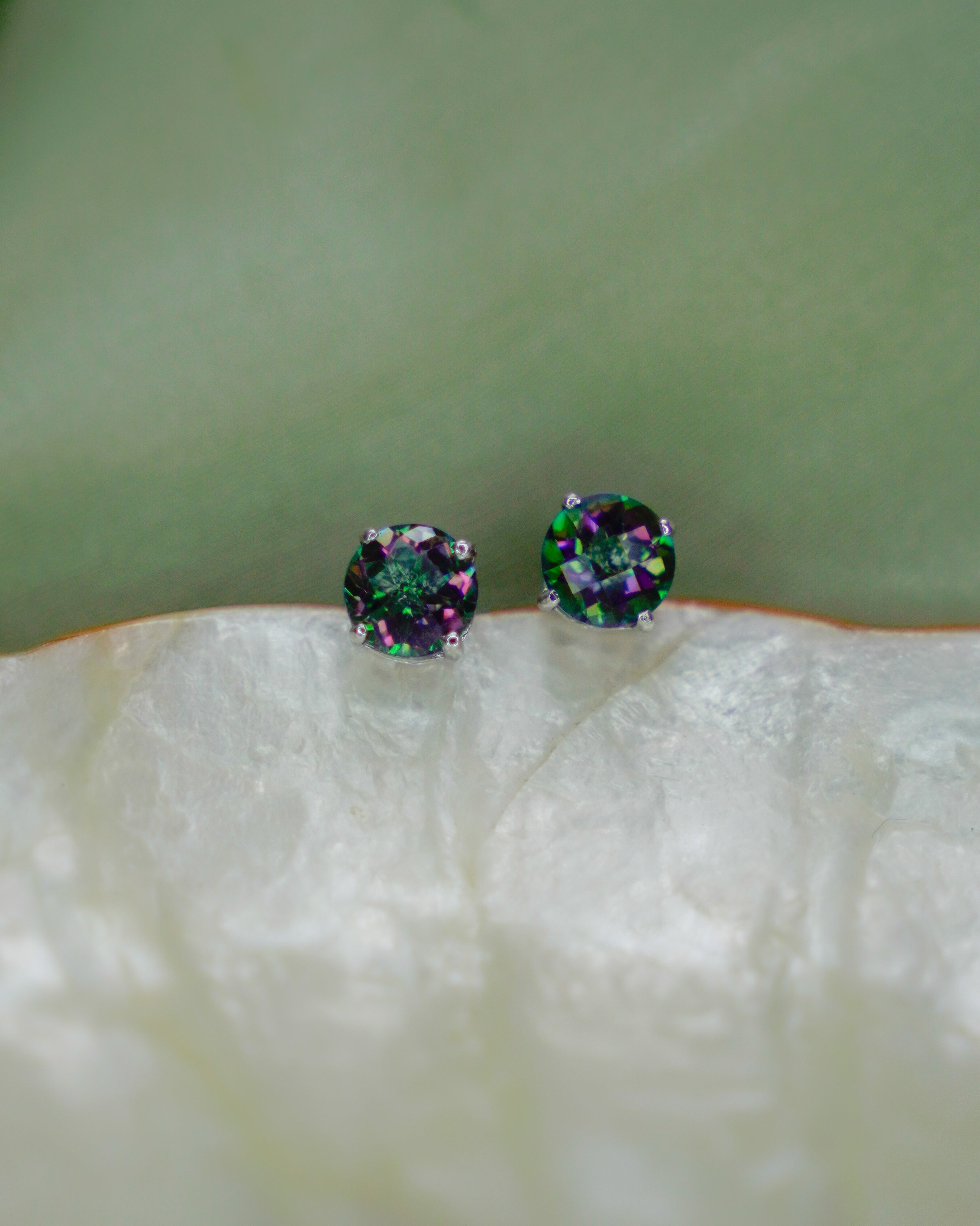 ARTEMIS- Mystic topaz Earrings In 925 silver