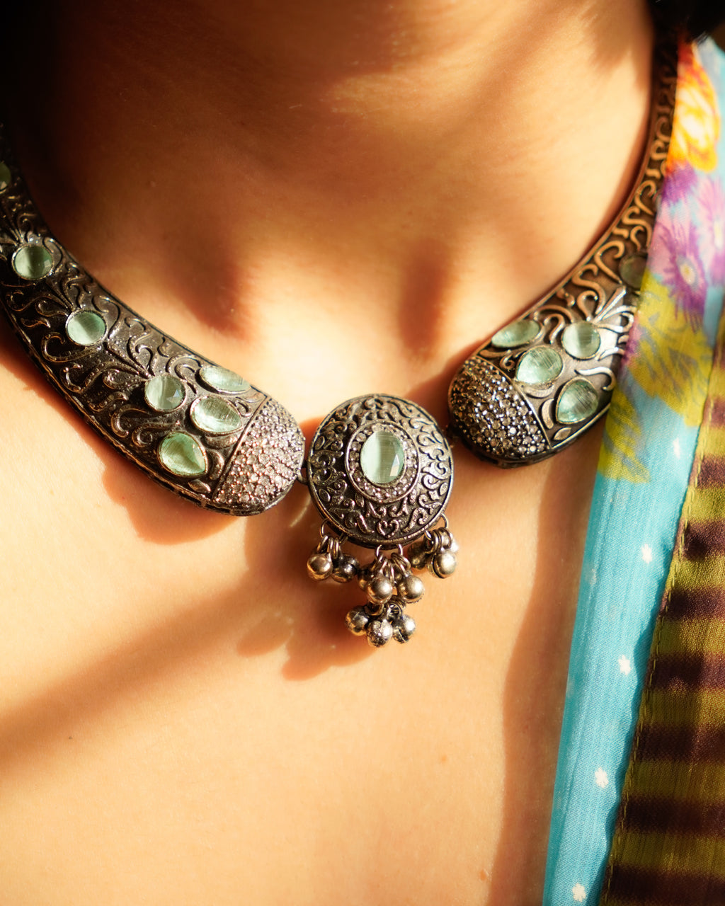 Anassa -Floral Folk Necklace Set