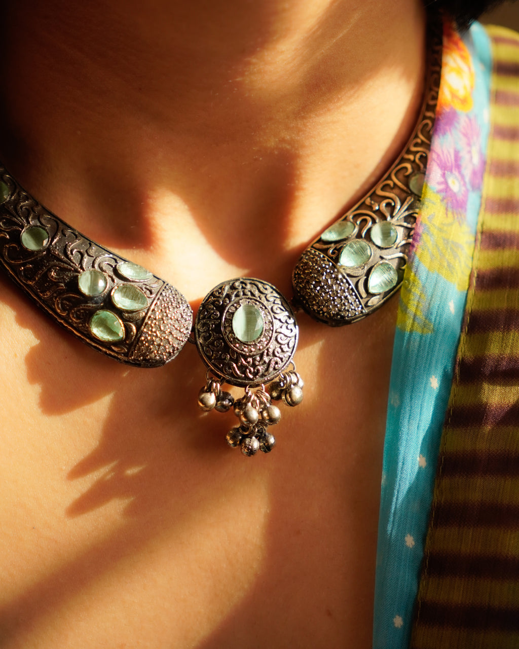 Anassa -Floral Folk Necklace Set