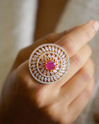 Ruby Bling AD Adjustable Ring