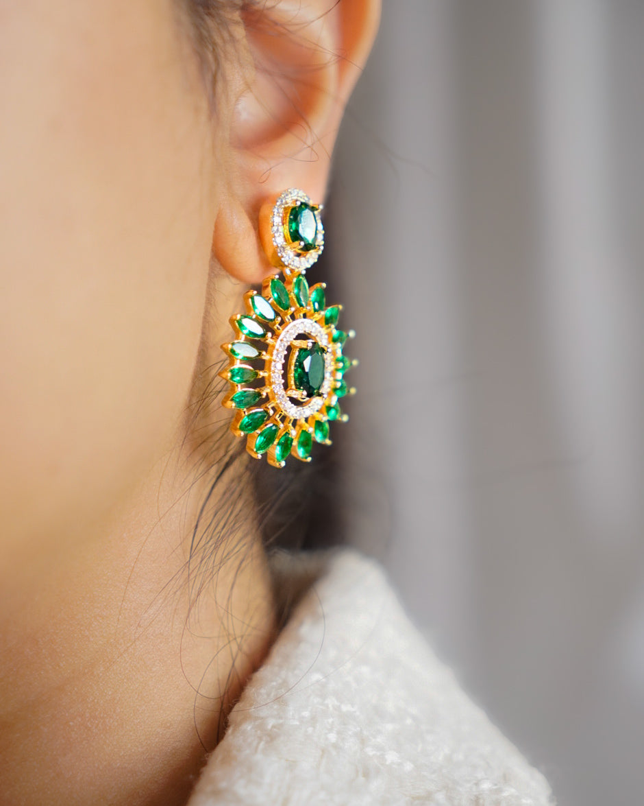 Elegant sparkling AD stones studded Earrings