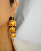 ORO-Goddess Jhumka Earrings