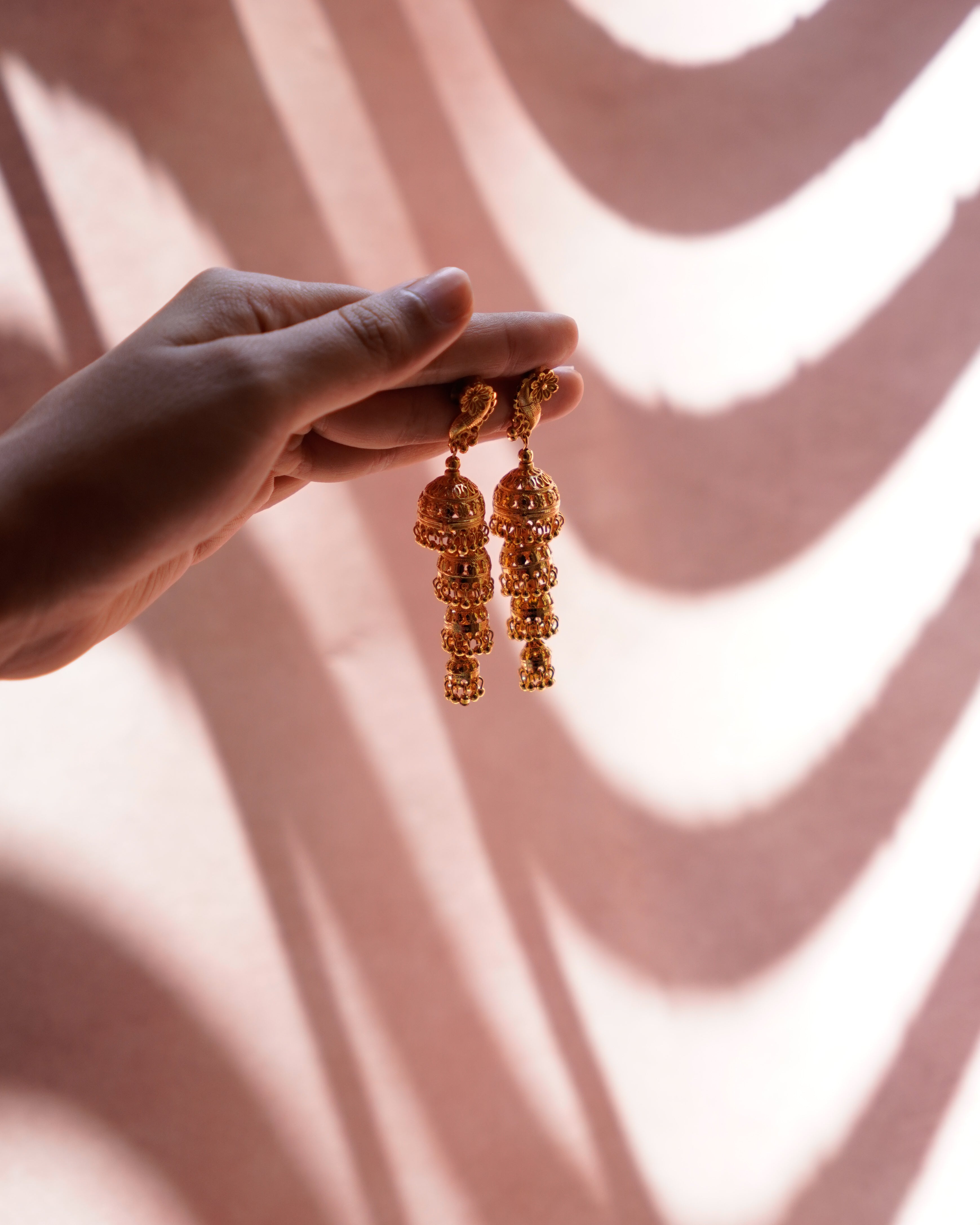 ORO-Gilded Perfection Stunning Gold Jhumka