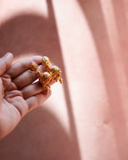 ORO-Divine Radiance Gold Jhumka Earrings