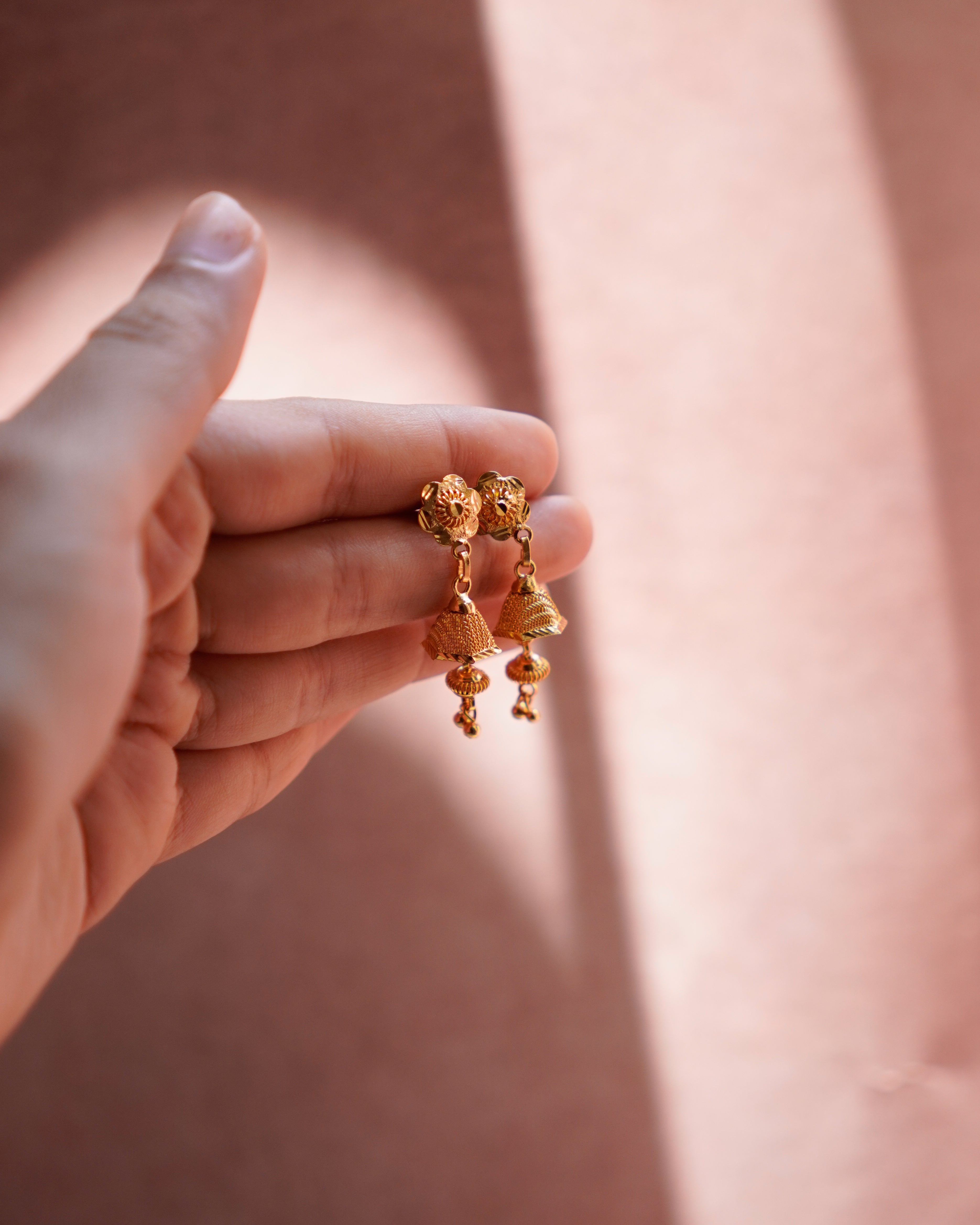 ORO- Mystic Floral Mini Jhumki