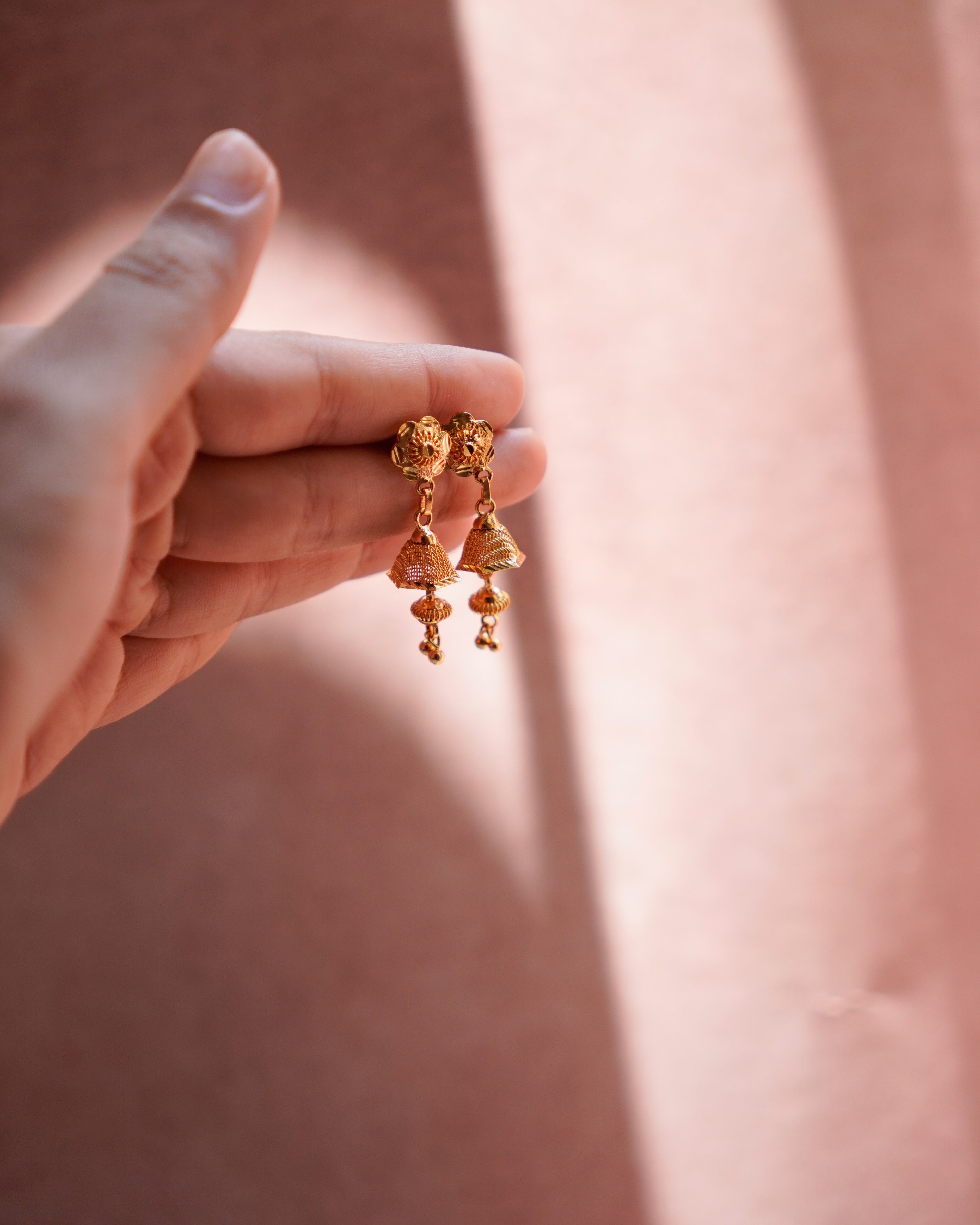 ORO- Mystic Floral Mini Jhumki