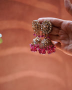 Dazzling Kundan Ethnic Jhumka Earrings