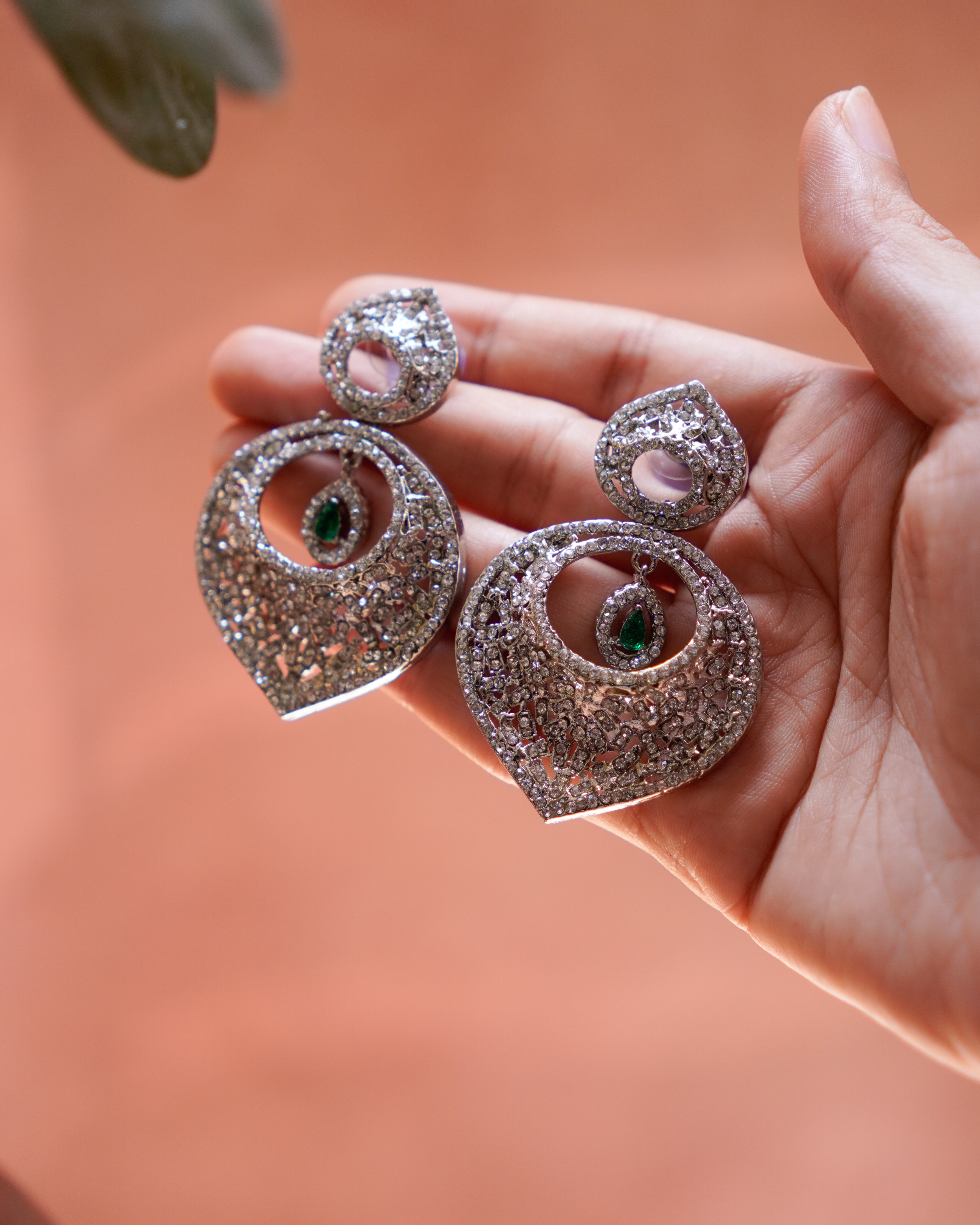 Elegant Silver  Drop Earrings