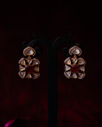 ROOP- Red Gemstone Elegant Earrings