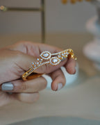 ORO- Ad Studded Leaf Style Bracelet