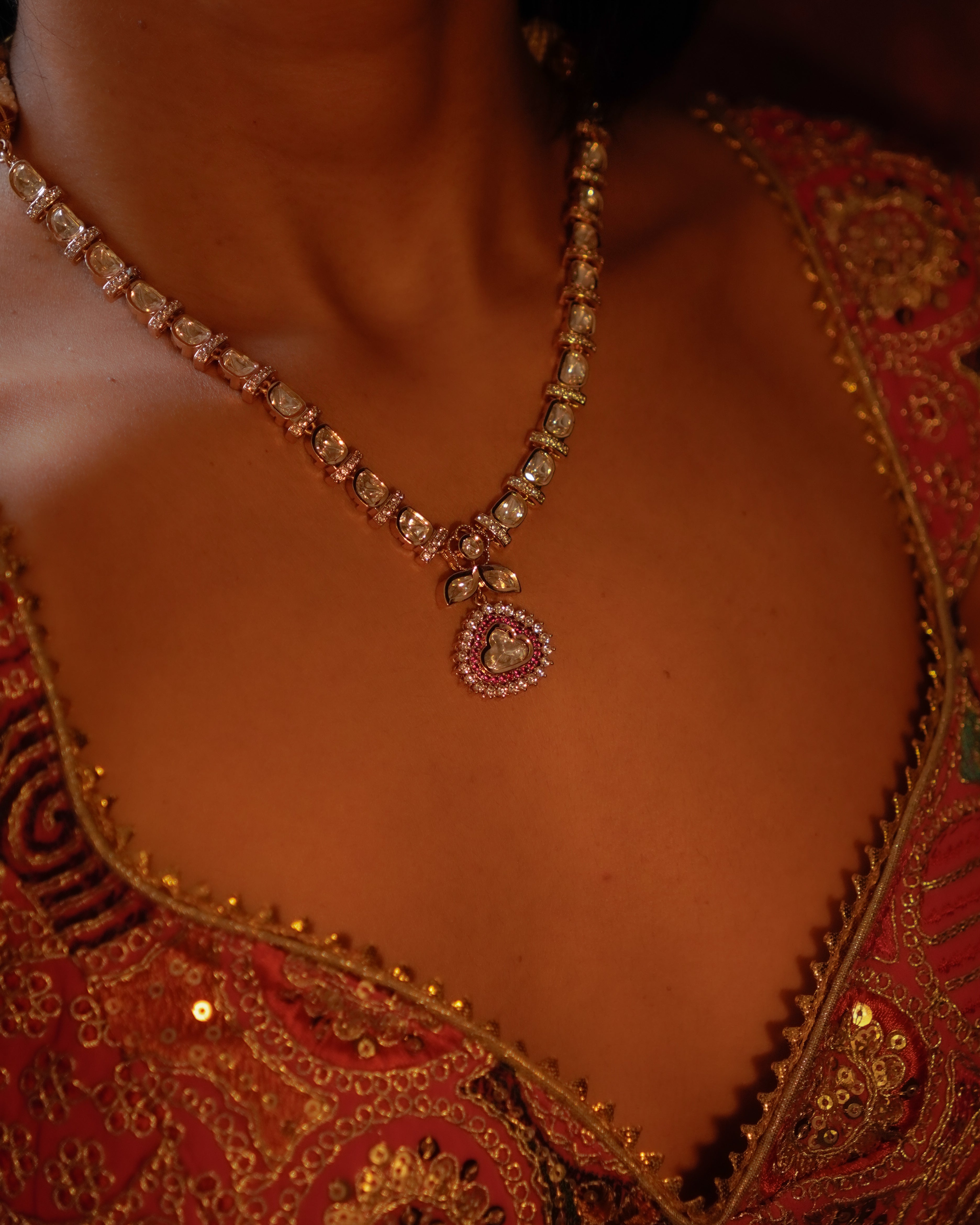 ROOP- Royal Charm Gold Plated Necklace Set