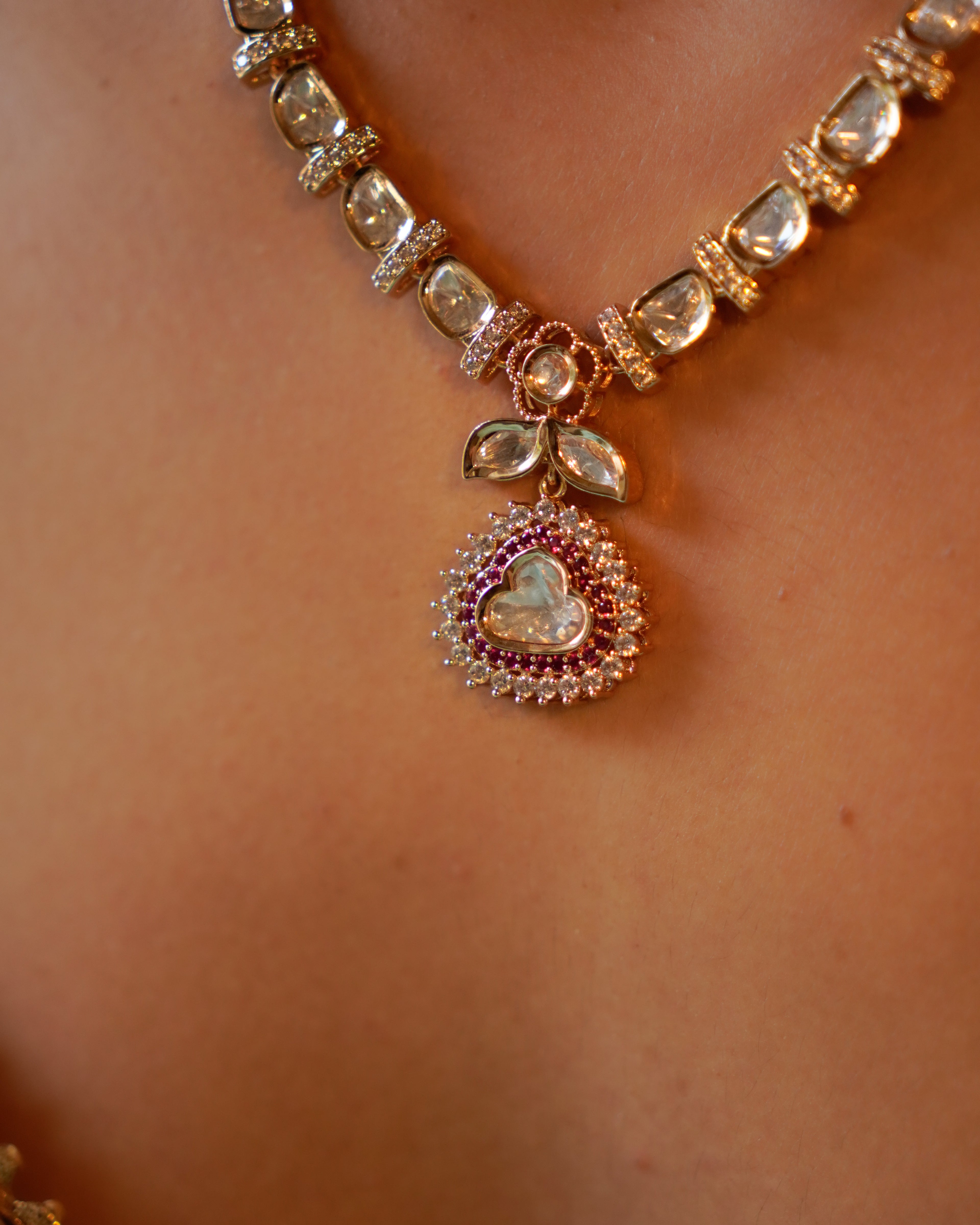 ROOP- Royal Charm Gold Plated Necklace Set