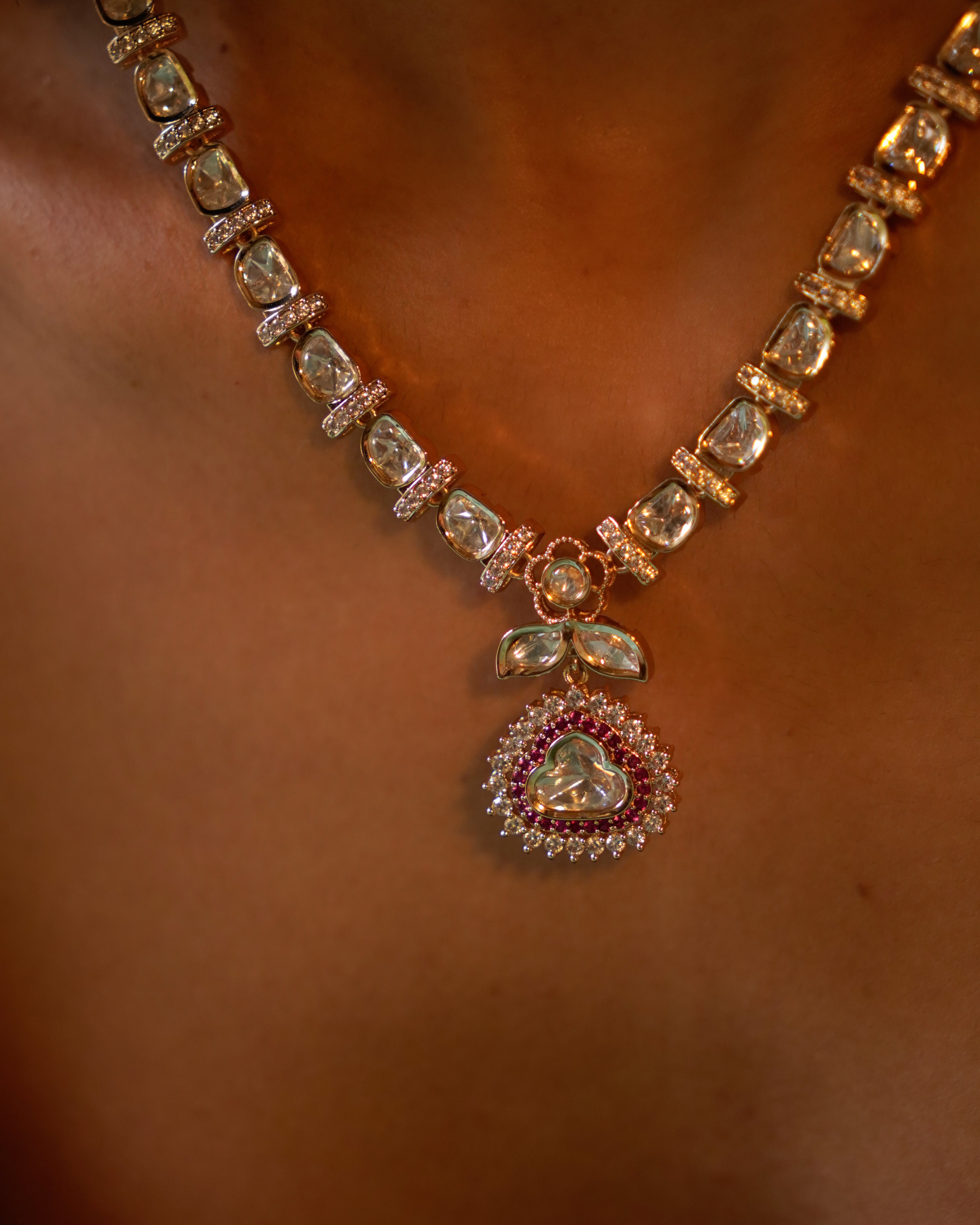 ROOP- Royal Charm Gold Plated Necklace Set