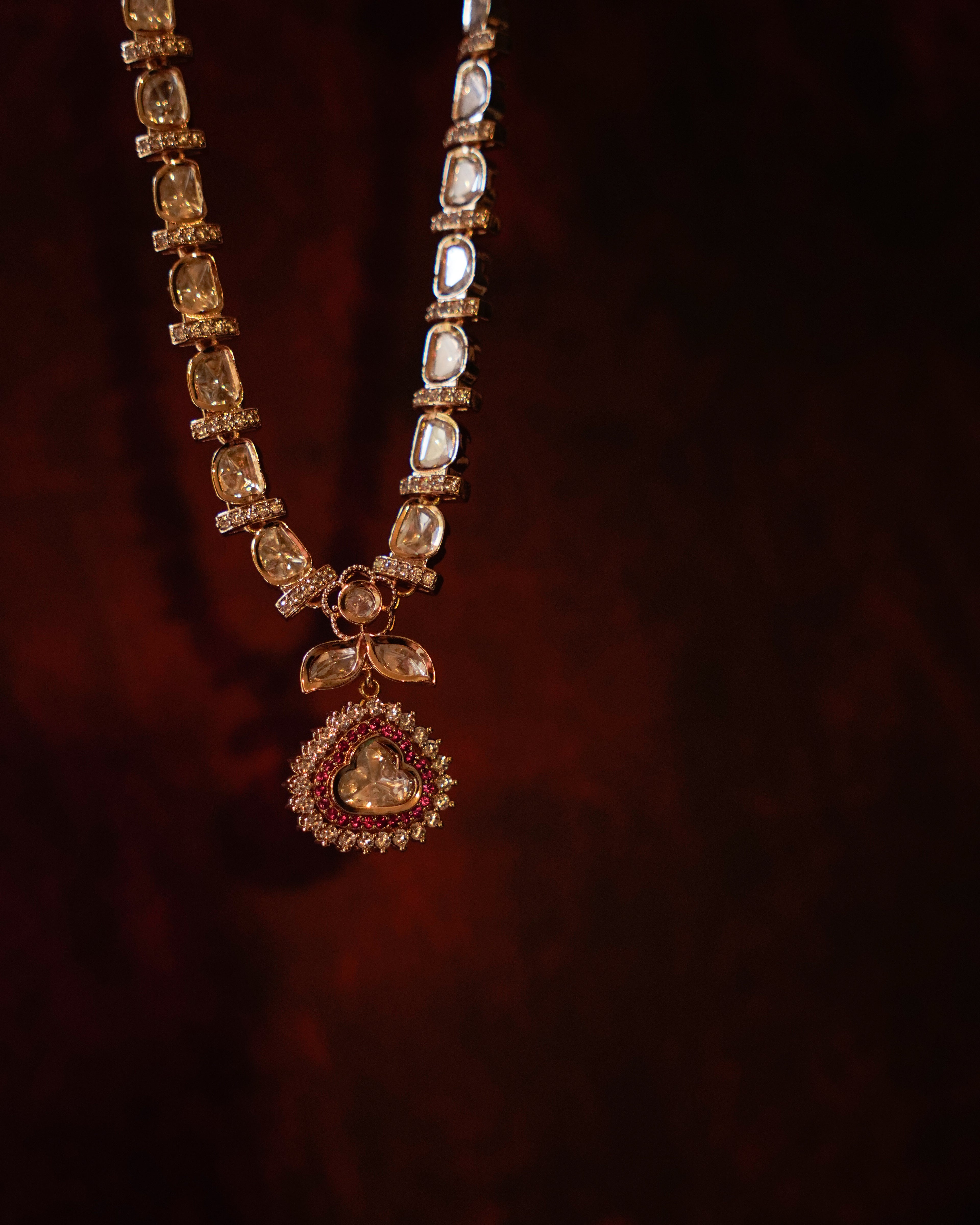 ROOP- Royal Charm Gold Plated Necklace Set