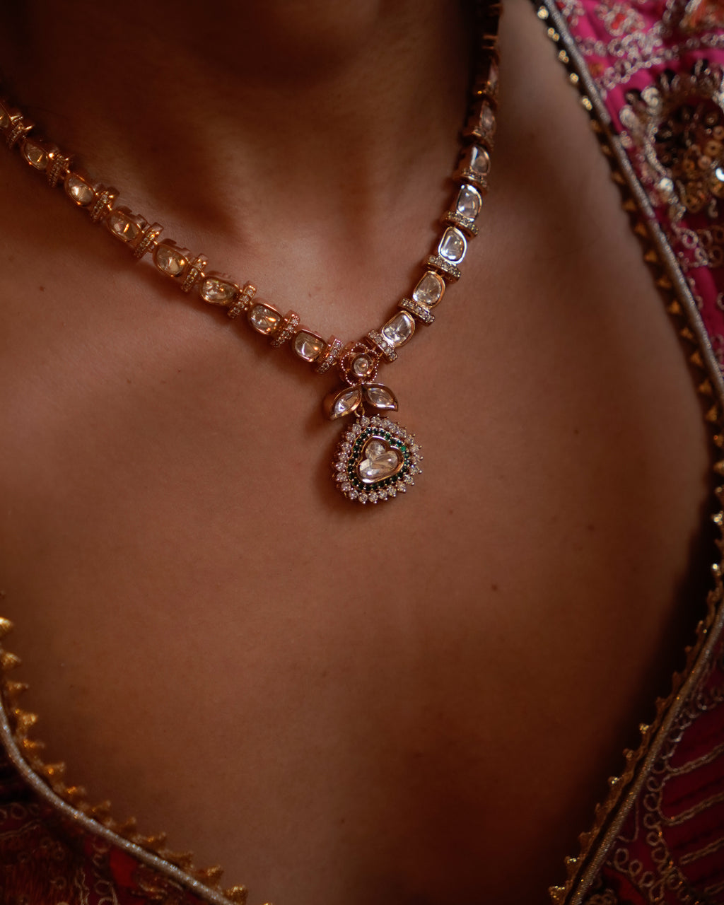 ROOP- Royal Charm Gold Plated Necklace Set