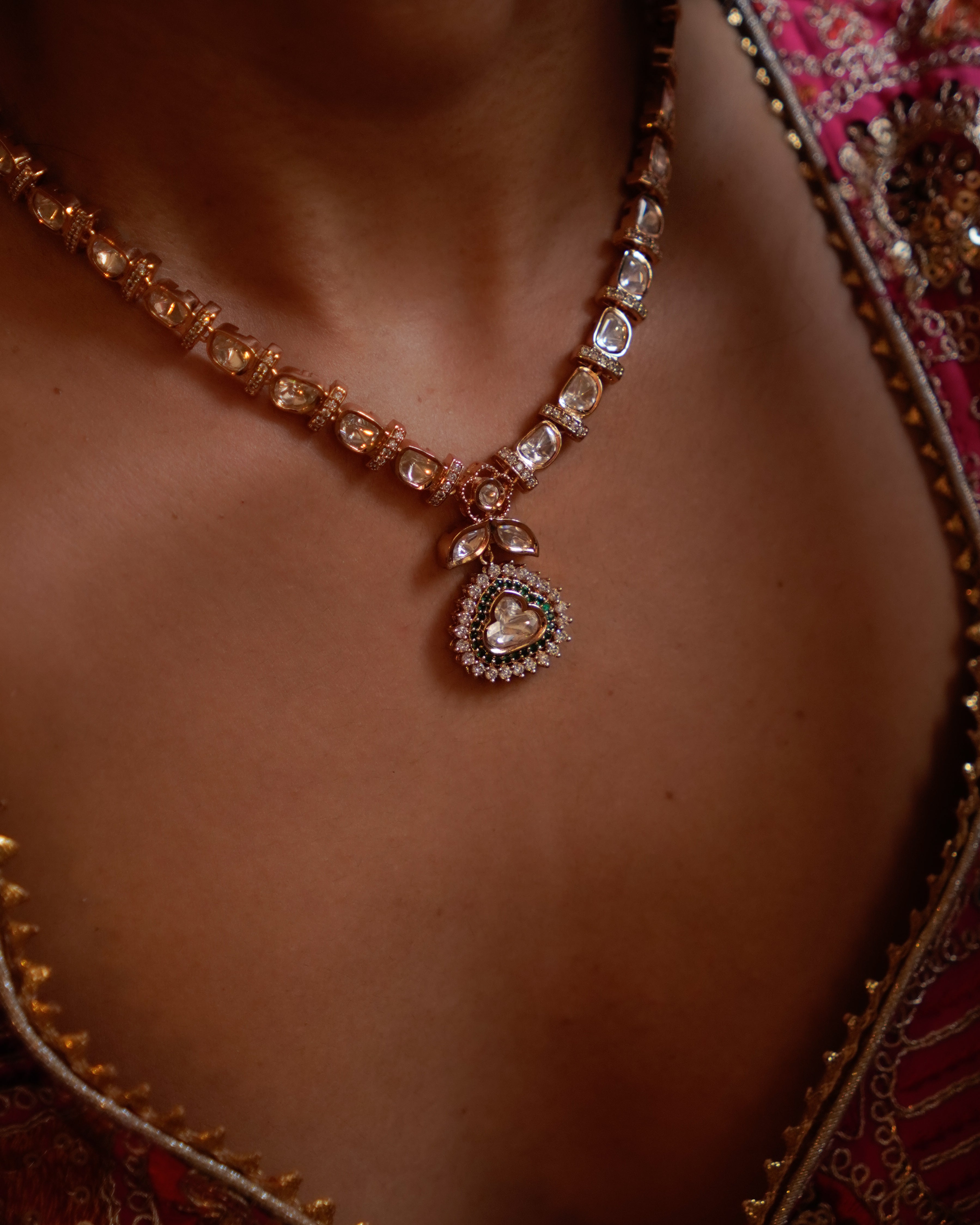 ROOP- Royal Charm Gold Plated Necklace Set