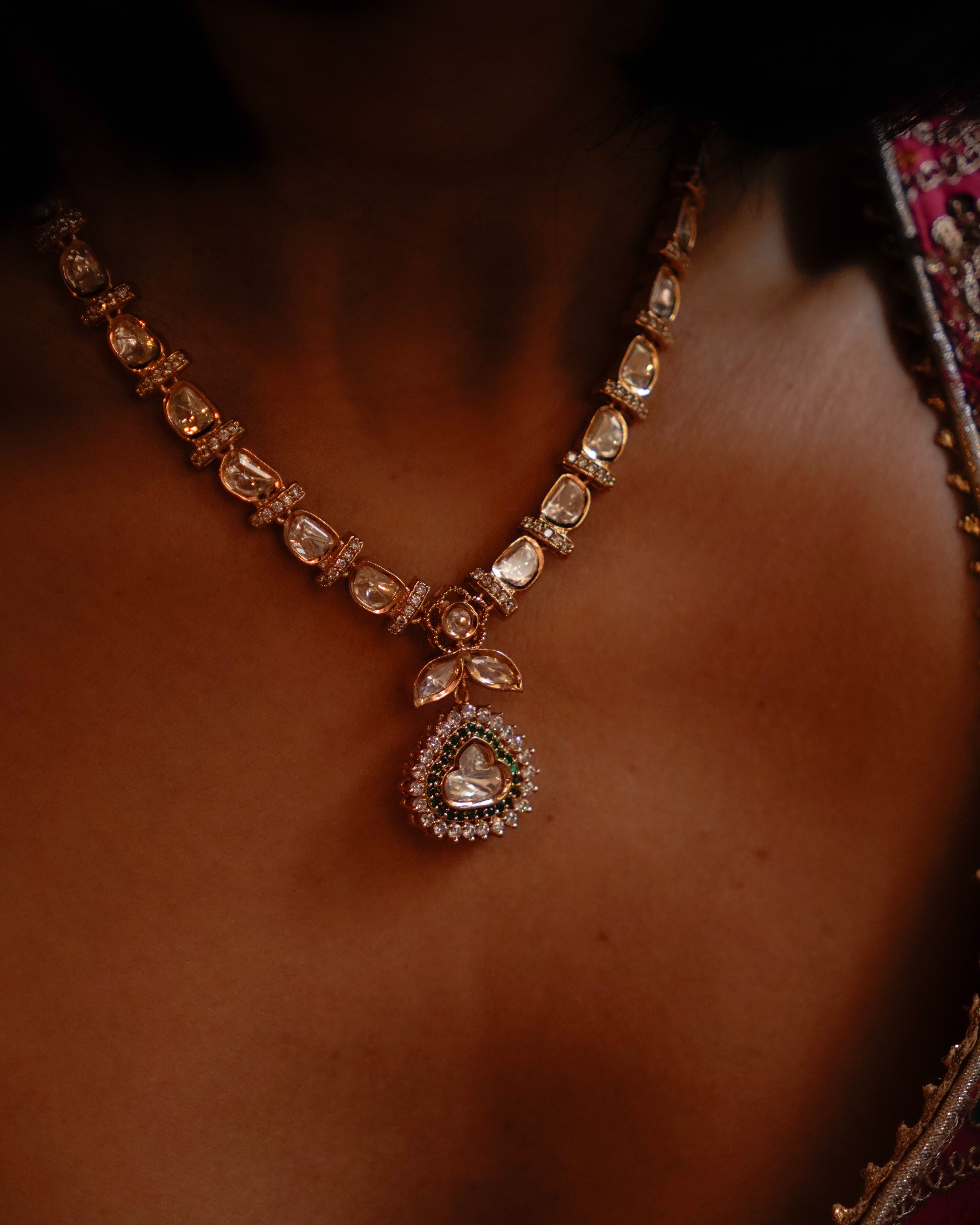 ROOP- Royal Charm Gold Plated Necklace Set