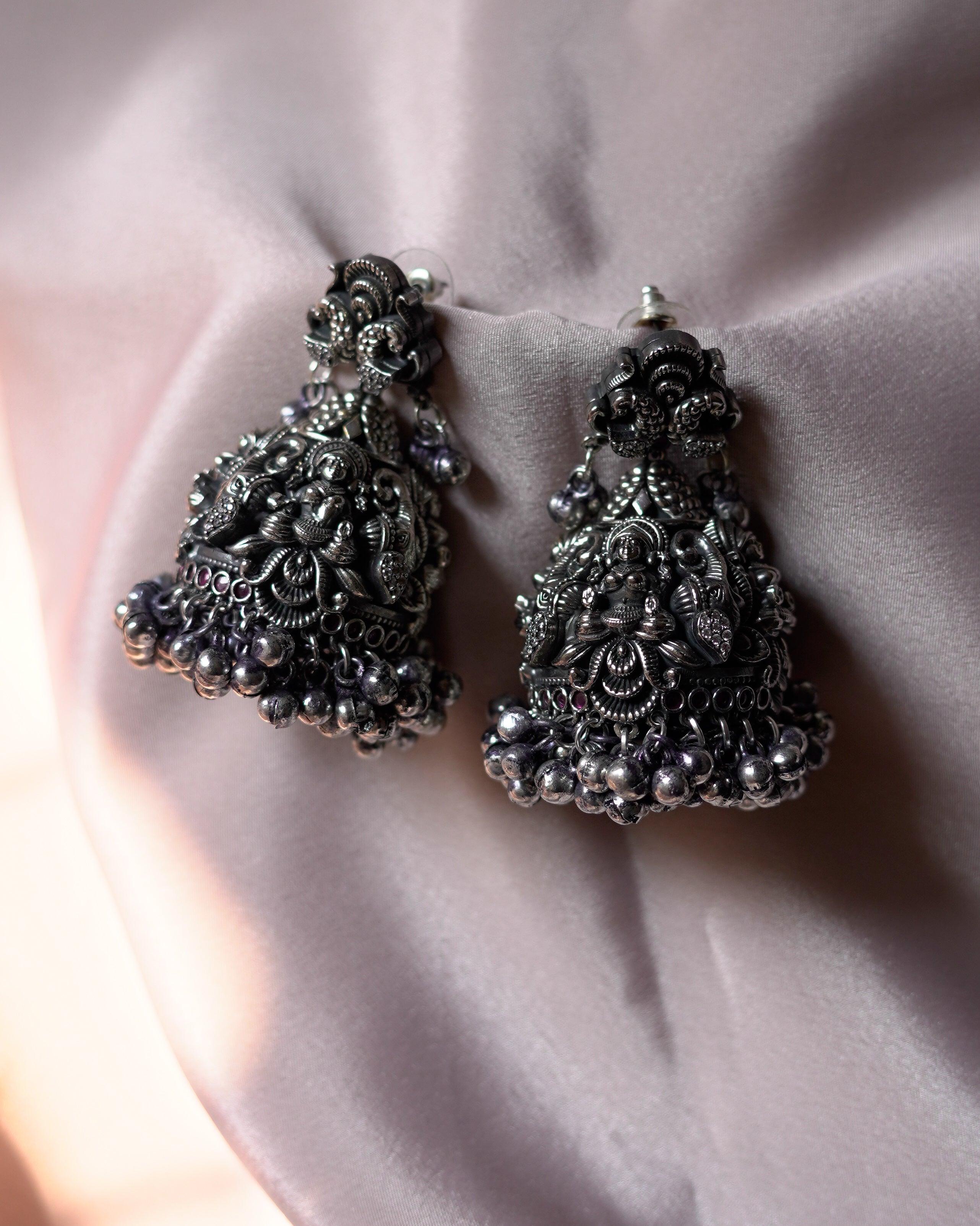 Anassa-Stunning Goddess Jhumka Earrings